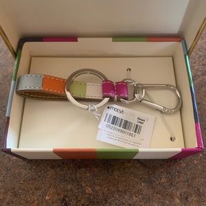 Coach Leather Legacy Key chain